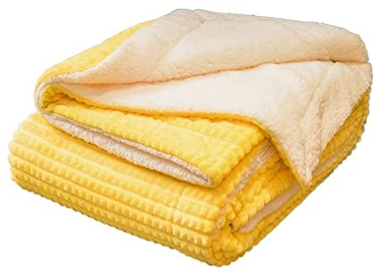 XFZJCHAP Throw Blanket Home Thick Bed Blanket Double Sided Lamb Cashmere Fleece Plaid Blankets Winter Warm Throw Sofa Cover Bedsprea Blanket