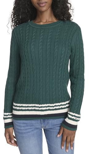 Tommy Hilfiger Cotton Crewneck Cable Sweater Pull-Over Dam