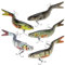 TYBYBB Angelköder Angel Wobbler Swimbait Hecht Barsch Zander Forellen äschen Fisch Raubfisch Köder Forellenköder Jerkbait Kunstköder Angeln Set Köderfische Fischköder Fishing Lures Wobbler