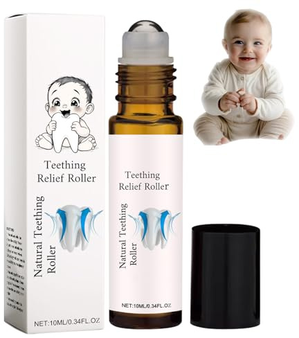 Teething Roller,Gentle and Portable Teething Relief Roller,Natural Teething Roller,Teething Oil Roller,Reduce Teething Discomfort,All-Natural Teething Relief Roller with Organic Essential Oils