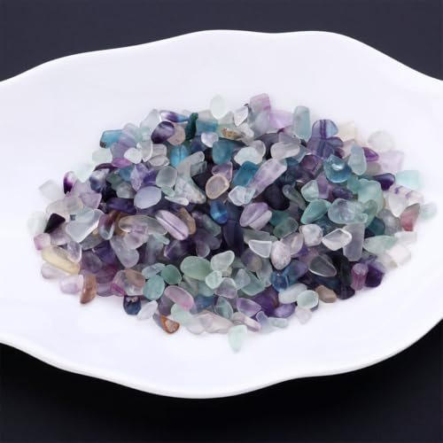 Lurrose Pierres Naturelles Colorées pour Aquarium, Décoration en Verre | Gravier Décoratif Léger, Pack Unique, Usage Vitrine ou Atelier, pour Bassin, Jardin et Boutique