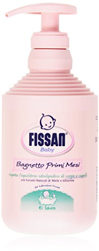 Fissan – Baden ersten Monate BABY, mit natürlichen Extrakten von Honig und Glycerin – 500 ml, 12 Stück