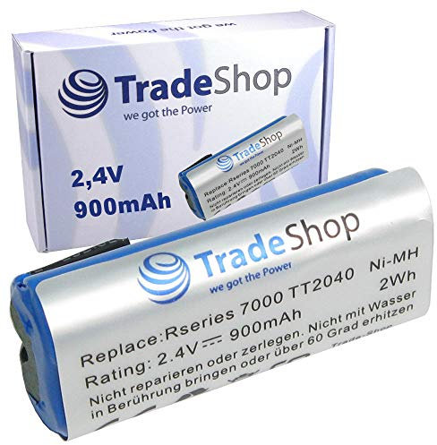 Trade-Shop Batería 900 mAh 2,4 V compatible con Philips Bodygroom Series 3000 5000 7000 Trim and Shave TT2040/32 TT2030 TT2029 TT2036 TT2040 BG2040/34 BG2040/34 BG2024/32 BG202. 6/32 BG2036/32 R36#92