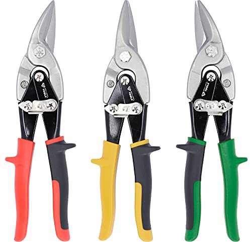 KS TOOLS Hebel-Blechdurchgangsscheren-Satz, 3-tlg