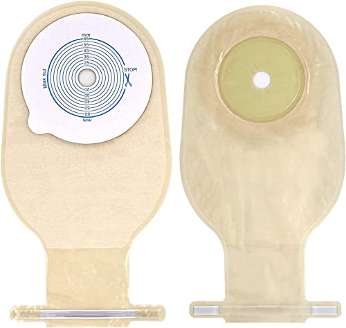 Colostomy Bags - Sacchetti drenanti per la cura dell'stomia e dell'incontinenza, per l'igiene sanitaria, tagliati su misura da 20 a 65 mm, confezione da 20