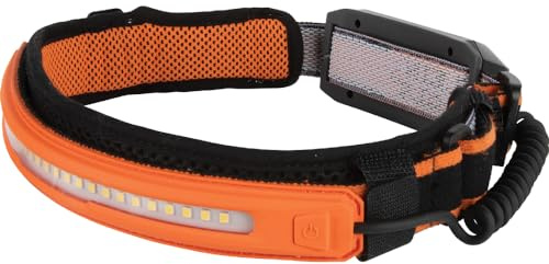 KLEIN TOOLS 56308 - Lampada frontale ricaricabile con cinghia, 575 lumen, LED a fascio largo, modalità di messa a fuoco diretta o all-on, per lavoro e attività all'aperto