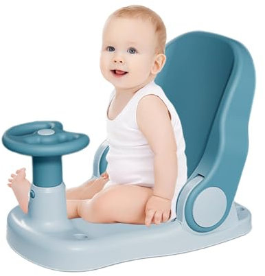 Sit-up-Babybadesitz, Babypartysitz | Baby-Badewannen-Stützsitz mit verstellbarer Rückenlehne,Tragbarer Baby-Badestuhl mit Saugnapfbasis, rutschfester Badesitz für Badezimmer-Duschraum