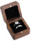 Giantree Ringbox Hochzeit, Ringbox Holz, Quadratische Ring Box aus Walnuss Flip-Schmuckaufbewahrung Schmuck Präsentationsbox für Heiratsantrag Verlobung Hochzeit Tägliche (Doppelt)