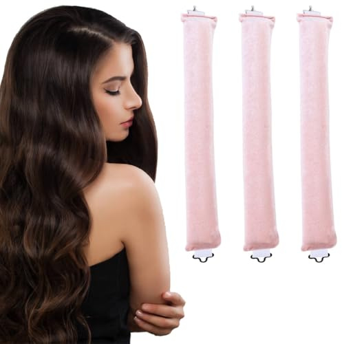 3 unidades Heatless Hair Curler,Rulos suaves para dormir, rulos de noche Blowout,rizos sin calor, banda rizadora para el cabello, suave DIY rulos para el pelo, para cortos, lisos o rizados