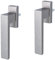 2er Set Edelstahl eloxierter Fenstergriff Rasterolive in Inox Optik Fensterolive aus Metall 45° Rasterung exklusives Design