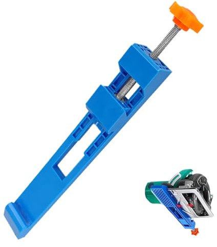 Guía de base ajustable para cortadoras guía para sierra de riel para cortadora de 4 pulgadas, guía de corte de precisión para madera, adecuado para base de sierra circular de 14,5 cm a 21 cm