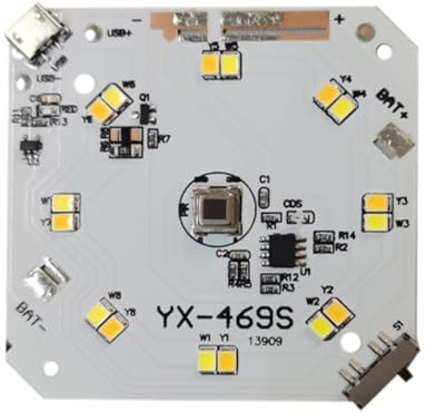 Smartly - Placa de lámpara infrarroja, módulo detector alimentado por USB, para dormitorio, baño, garaje, fácil instalación