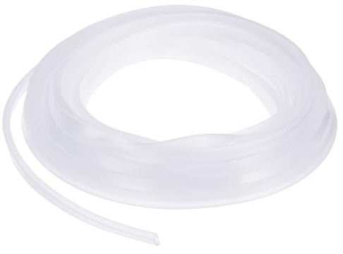 YOKIVE Clear Rubber U Channel Edge Trim, Silicone Door Seal Strip 1/8 Slot Fit for 3/32-5/32 Edge | Metal Edge Guard Protector Great for Plywood, Glass, Sheet Metal (33-Feet)