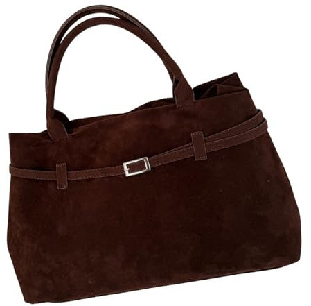 MARCBUSE Borsa a tracolla in finta pelle scamosciata per le donne Hobos Borse con manico superiore Borse con chiusura a cerniera borsa a tracolla