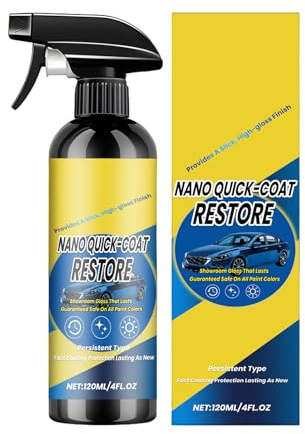 Rivestimento Ceramico Spray per Auto | Liquido Rapido ad Alto Brillantezza 120ml | Spray Rivestimento Ceramico Per Veicoli - Per Esterno Parabrezza Fari Pneumatici Guarnizioni Moto Camper Furgone Gara