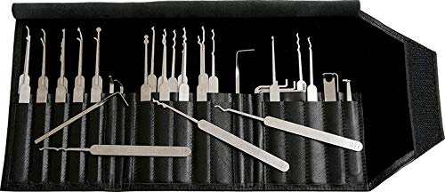 MULTIPICK ELITE 37 Set profesional de ganzúas - [37 Piezas] Made in Germany - Ganzua Lockpicking - Kit cerrajero para abrir puertas - Herramienta - Accesorios cerraduras - Lockpick