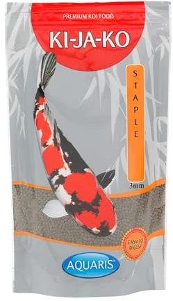 KI-JA-KO Staple es un alimento Flotante para Koi de 10 kg/3 mm, con Baja Densidad de energía, Que se Puede Alimentar Durante Todo el año a una Temperatura de 10 °C