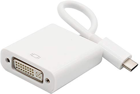 Type C to DVI Adapter Thunderbolt 3 Port USB-C to DVI-D Adapter Male to Female Converter