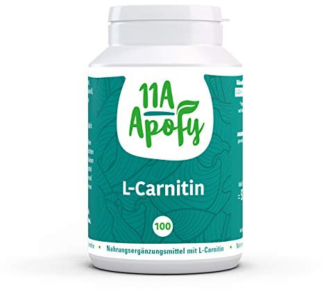 11A-Apofy | L-Carnitin | 538 mg pro Kapsel | 100% natürliches L-Carnitin | Vegan | 100 Kapseln