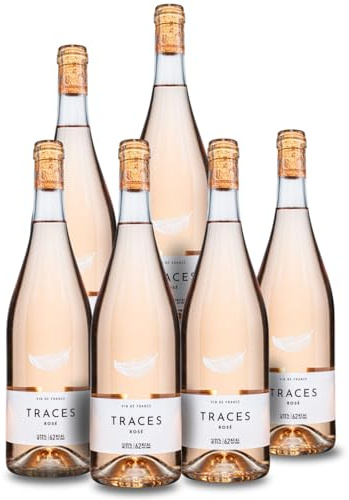 TRACES Rose - Multi Award-Winning & Naturally Lighter - Sugar Free Wine, Lower Calorie, Vegan - Case of 6 x 750ml Bottles
