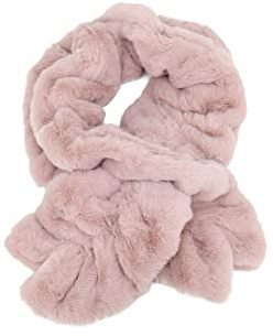 QUEEN HELENA Écharpe Hiver pour Femme SC01 rose, Taille unique