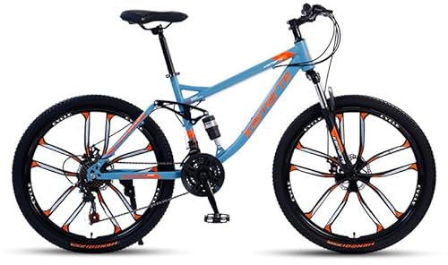JXYQ Mountain Bike, Ruote da 26 Pollici, Bici MTB a 24 velocità con Freni a Disco, Full Suspension per Uomini e Donne di età Superiore a 16 Anni