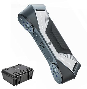 3D Scanner CR-Scan Raptor Pro, 3D Scanning for 3D Printing, 60FPS Scanning Speed, 22+7 Blue Laser Lines - Handheld Scanner 0.02mm Accuracy, 24-Bit Fast Full-Color Scanning