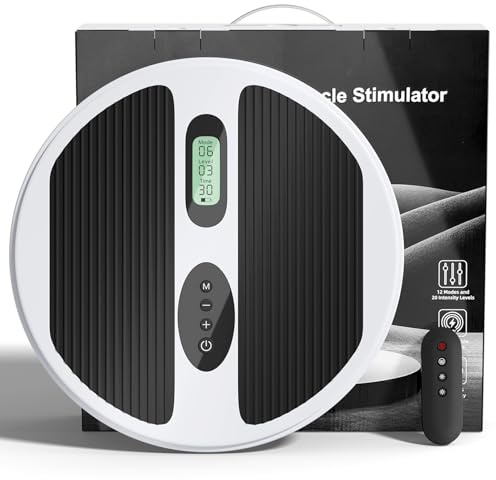 COWISH Medic Foot Massager for Circulation and Pain Relief, Rechargeable TENS & EMS Blood Booster Machine for Feet and Legs, Electric Stimulator for Neuropathy and Swelling in Ankles, Calves