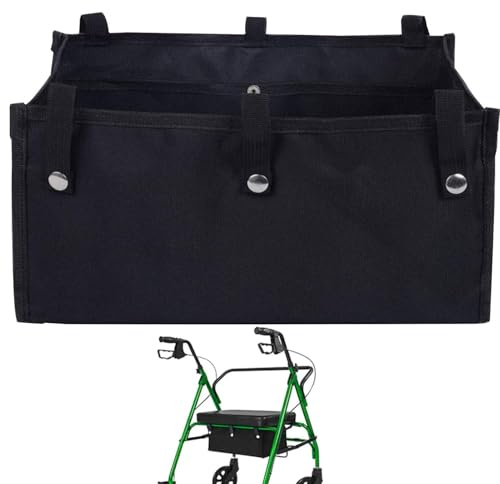 Sac de déambulateur à roulettes – Organiseur sous le siège, panier de rangement | Fixation de rechange robuste pour livre de courses essentiel, accessoire pratique et léger parfait pour aider à la