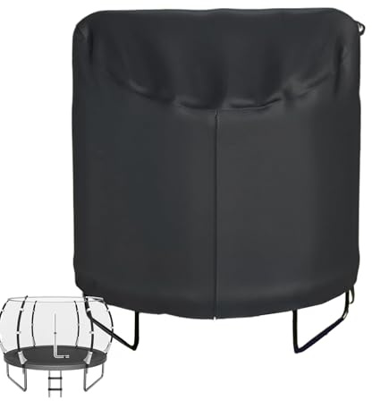 Cubierta de cama elástica para invierno, toldo plegable impermeable, cubierta protectora para cama elástica, para patio al aire libre, patio, lluvia, sol, nieve, protección de mantenimiento