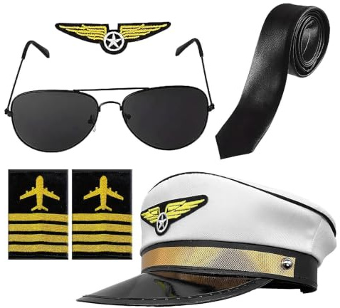 Ensemble Costume Capitaine Pilote Tenue classique confortable