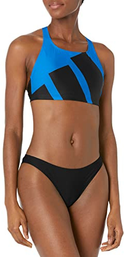 adidas Damen Big Bars Bikini, Blue Rush, X-Small