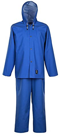 PROS WASSERSCHUTZKLEIDUNG 101/001 grün blau Jacke wasserdicht Schutzbekleidung Schutzjacke (Blau, 60)