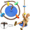 Schaukel Spielplatz,Schaukel Sitz,Tellerschaukel für Kinder,Garten-Schaukel,Kinder Nestschaukel,Outdoor Kinderschaukel,Garten Outdoor Kinderschaukel,Kunststoff Schaukel C-blau