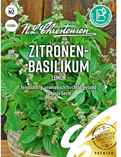 Zitronen-Basilikum Lemon Samen, Packungsgröße N2, Portion Saatgut