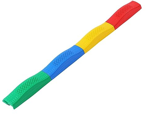 perfk Travi di Equilibrio per Bambini Percorso a Ostacoli Arcobaleno Promuove L'equilibrio Blocco di Equilibrio Interno Ed Esterno Coordinazione del Corpo P, Stile a