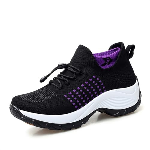 Orthofit - Zapatos Ortopédicos for Mujer, Zapatillas Tenis Ligeras de Malla Transpirable Ultra Cómodas Zapatos Ortopédicos for Caminar sin Cordones for Mujer (Color : A, Size : 40)