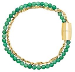 Breil, Collezione Magnetica System, Bracciale Donna in Acciaio Dorato Lucido Effetto Specchio, Pratica Chiusura con Magnete, Idea Regalo Donna