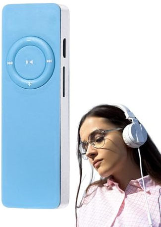 Lettore musicale mp3 - Lettore audio ricaricabile con altoparlante integrato | Lunga durata di riproduzione, grande archiviazione, supporta una scheda di memoria da 32, perfetta per le attività di