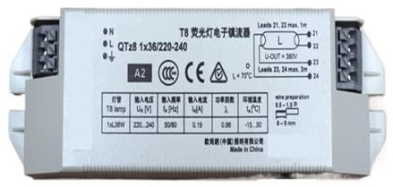 Reattore elettronico per lampade fluorescenti， Alimentatore elettronico for lampade fluorescenti T8 QTZ8 1X36W adatto for lampade e lanterne di tipo I