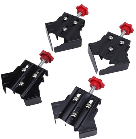 4Pcs de Acero al Carbono Acero Active Right Angle, la Abrazadera de Esquina Permite un Ensamblaje Preciso, Accesorio de Carpintería de Ángulo Recto de 90 Grados para Carpintería