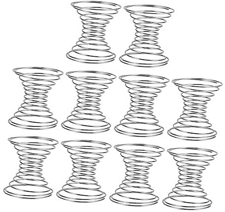 Luxshiny Stainless Steel Spring Balls Protein Powder Shaker Balls Kitchen Utensils Mixing Agitator for Protein Shakes 10pcs Set Silver