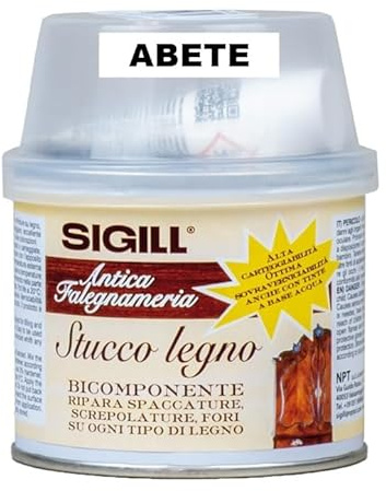 STUCCO PER LEGNO BICOMPONENTE RIPARA E RICOSTRUISCE - COLORE ABETE 125ml SIGILL ITALY