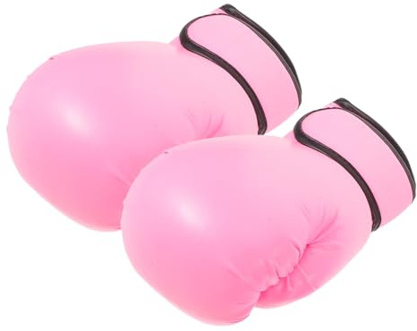 TOGEVAL Barnboxningshandskar för Pojkar och Flickor Justerbara och Andningsbara Träningshandskar i Pu-läder med Svampfoder för Boxning Kickboxning Muay Thai och Mma Rosa