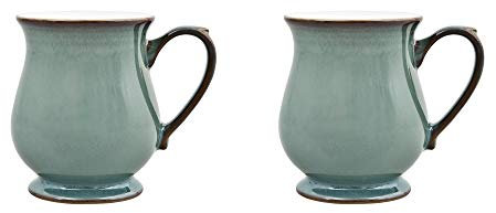 Denby Azure, Steingut, Regency Green, 2 Craftsman Mug Set