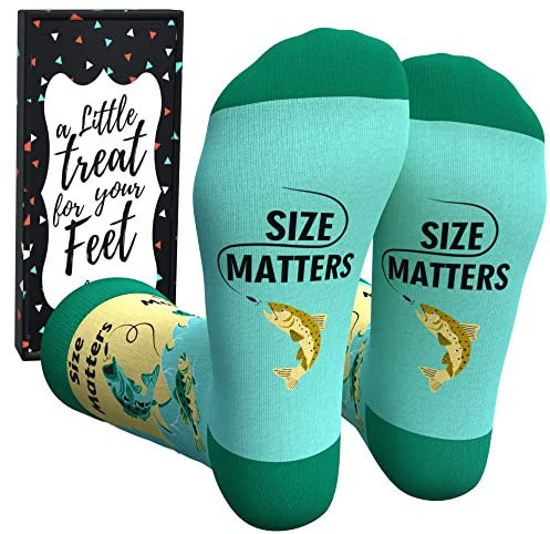 Cavertin Chaussettes de pêche Alien Sasquatch pour homme avec boîte cadeau, La taille compte., taille unique