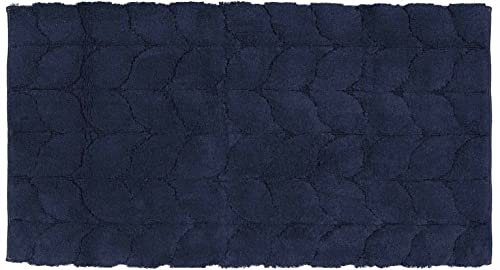 Casatessile rutschfeste Badematte TRECCIA - BLU, 70x170 cm.