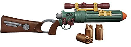 Nerf LMTD Star Wars Boba Fett's EE-3 Blaster, The Book of Boba Fett, Scope, 3 Drums, 12 Nerf Elite Darts, Multicolor