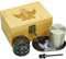 BloomFlower Stash Box with Accessories, Smell Proof Set, Lockable Stashbox Combo Kit,Metal Rolling Tray,Stainless Steel Jar,Happy Smoking Rolling Box