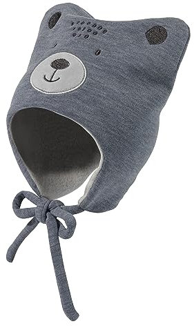 Sterntaler Baby - Jungen Mütze Baby Mütze Bärchen, tintenblau, 51